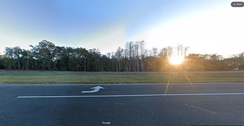 A view of a vacant, grassy lot bordered by a line of trees at sunset — SE HAWTHORNE RD, HAWTHORNE, FL