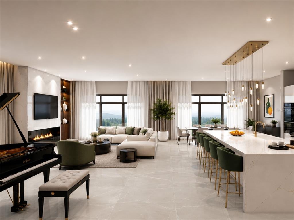 This is a floor plan for a penthouse unit featuring four bedrooms, a roof deck, and elevator — 10009 CRISBERT COURT UNIT 2-504E, ORLANDO, FL