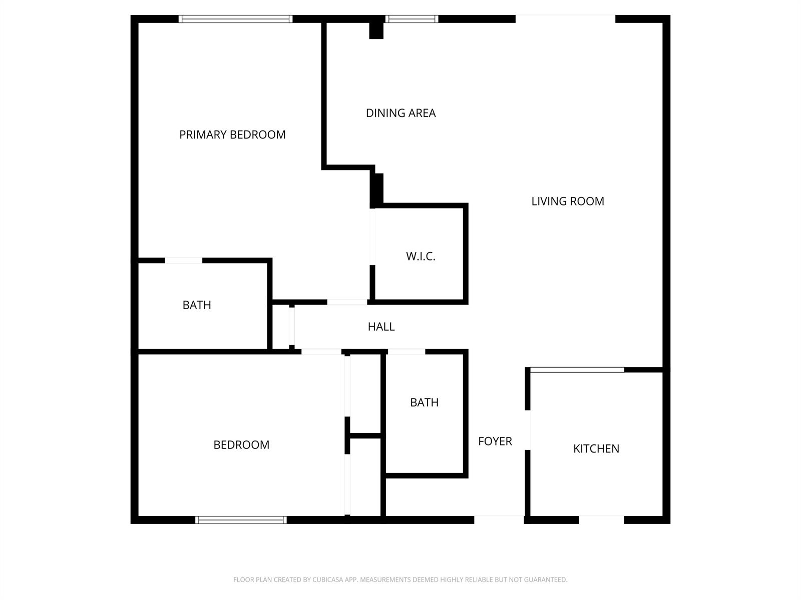 This is a floor plan of a two-bedroom apartment with two bathrooms — 5961 NW 2nd Avenue # 302, Boca Raton FL 33487, BOCA RATON, FL