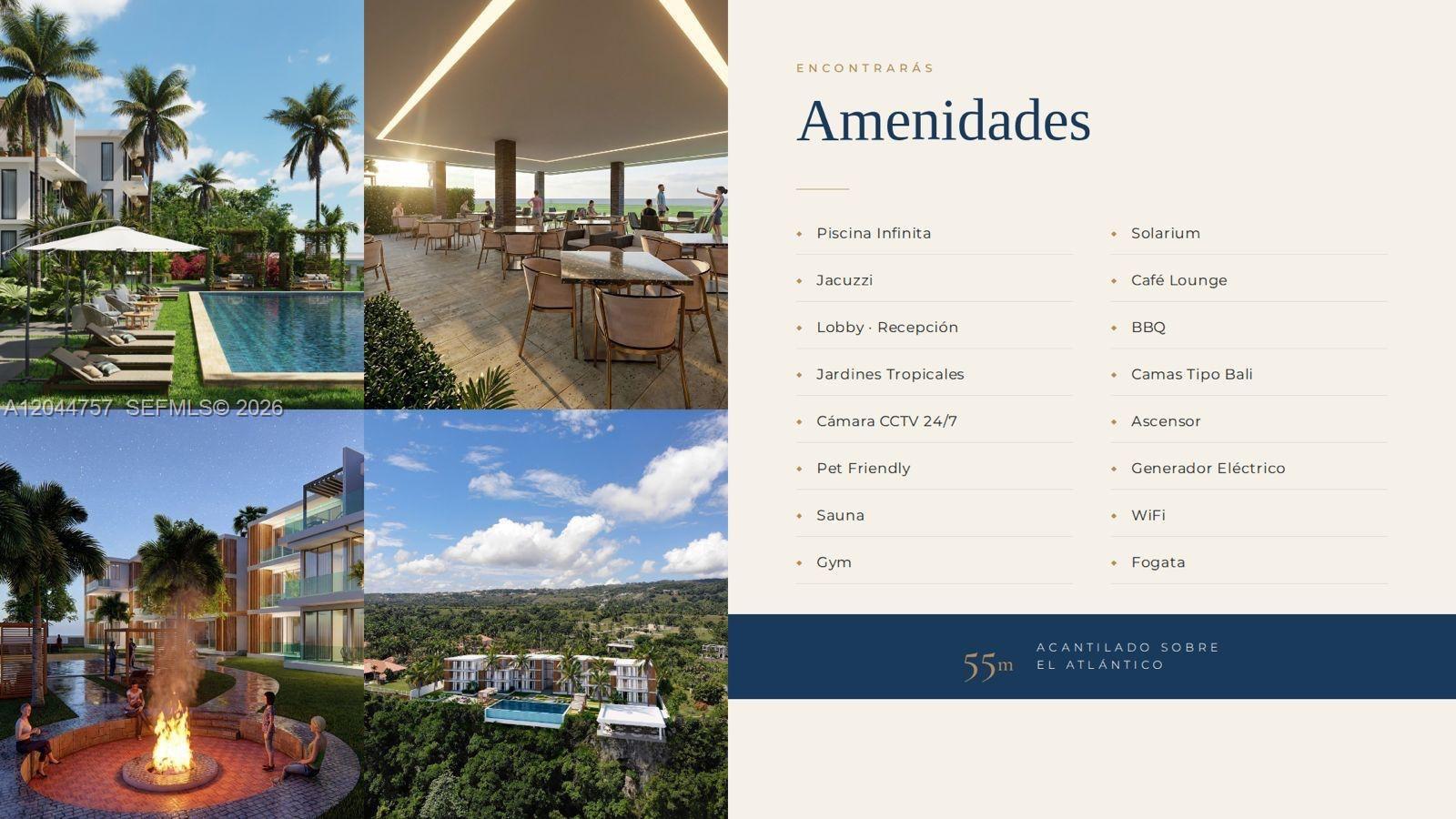 This rendering shows a luxury residential complex with a pool, tropical gardens, and outdoor amenities — 0 Cabrera Hills # 2, FL