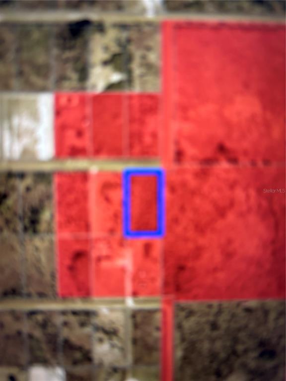 This is an aerial map showing a highlighted rectangular plot of land — 17824 NW 316TH STREET, OKEECHOBEE, FL