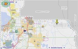 This is a map showing the location of a property within Orange County, Florida — 1425 DILL ROAD, ORLANDO, FL