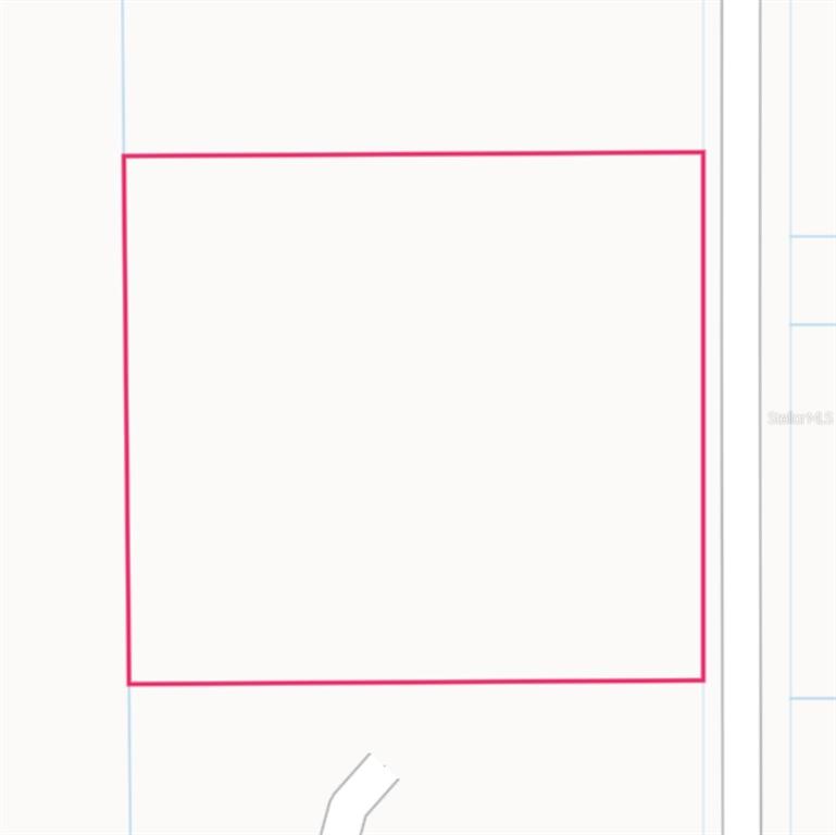 This is a digital map or plot plan showing a rectangular property boundary — 1864 S S COLONIAL AVENUE, HOMOSASSA, FL