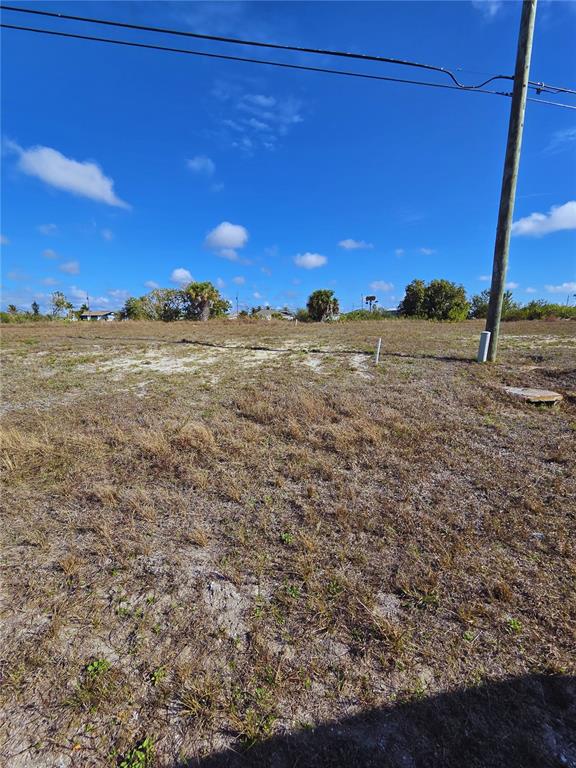 A vacant, grassy lot under a clear blue sky with a utility pole nearby — 1029 NW 18TH STREET, CAPE CORAL, FL