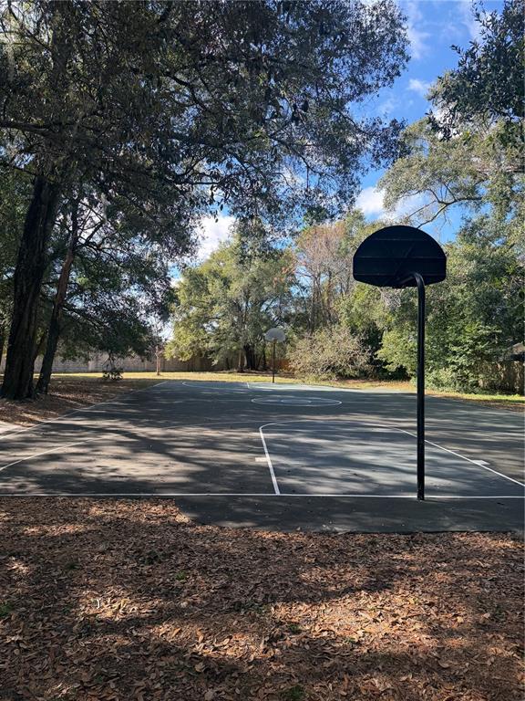 An outdoor basketball court surrounded by trees and a fence — 1353 BLACK WILLOW TRAIL, ALTAMONTE SPRINGS, FL