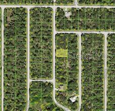 An aerial map shows a highlighted rectangular parcel of land within a grid of lots — 3088 ELDORADO LANE, PORT CHARLOTTE, FL
