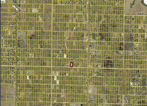 An aerial map shows a grid of land parcels with a red marker indicating one lot — 17167 NW 304TH STREET, OKEECHOBEE, FL