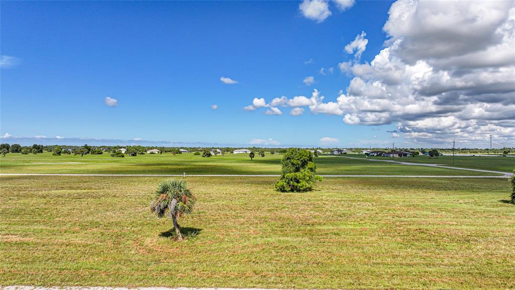 A wide, grassy field features a few scattered trees under a bright, cloudy blue sky — 37 WILLOW ROAD, PLACIDA, FL